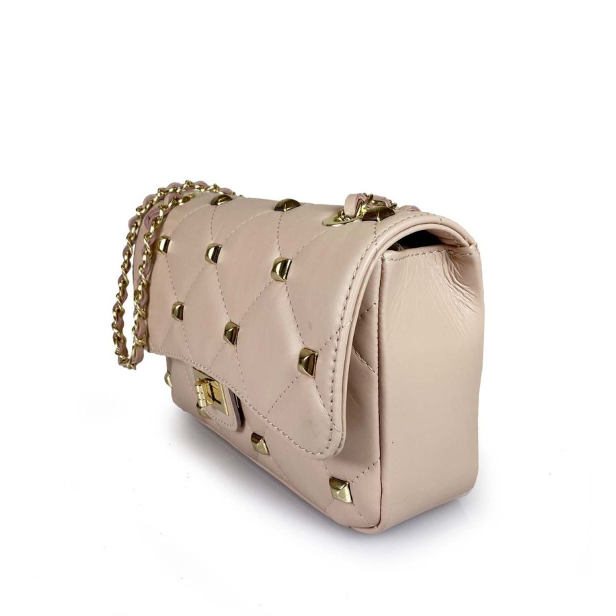 Linea Moda Pelletterie D&D | Clutch Trapuntata Con Borchie